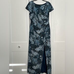 Adrianna Papell blue floral dress